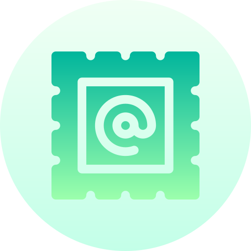 우표 Basic Gradient Circular icon