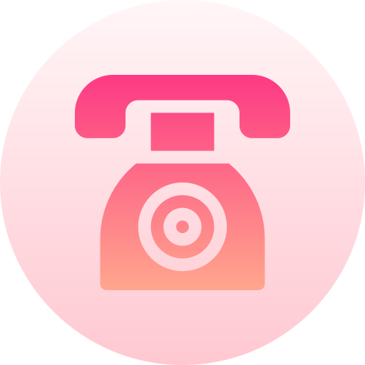 Telephone Basic Gradient Circular icon