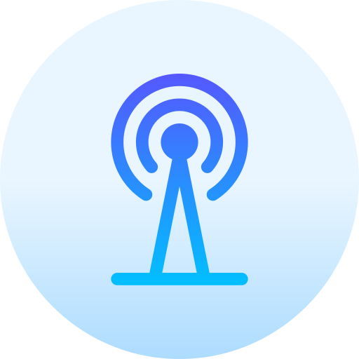 Antenna Basic Gradient Circular icon