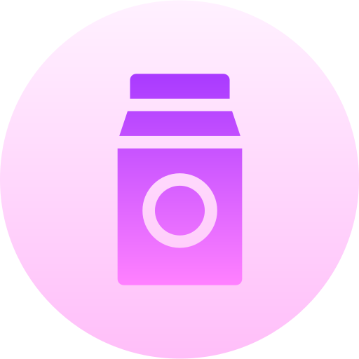 Milk Basic Gradient Circular icon