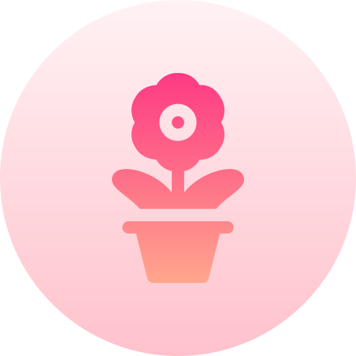 Цветок Basic Gradient Circular иконка