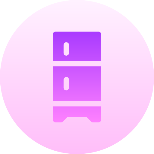 Refrigerator Basic Gradient Circular icon