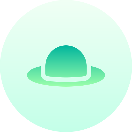 cappello pamela Basic Gradient Circular icona