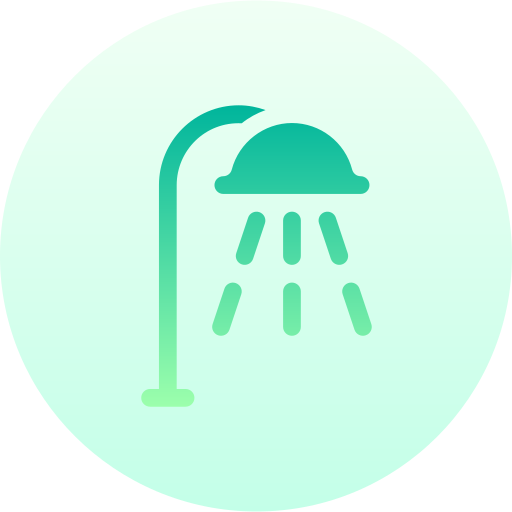 Shower head Basic Gradient Circular icon