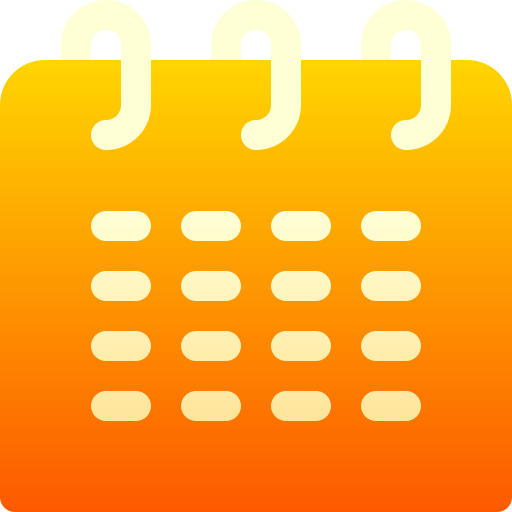 kalender Basic Gradient Gradient icoon