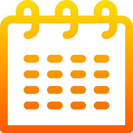 Календарь Basic Gradient Lineal color иконка