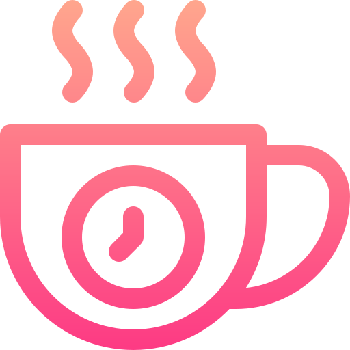 Coffee time Basic Gradient Lineal color icon