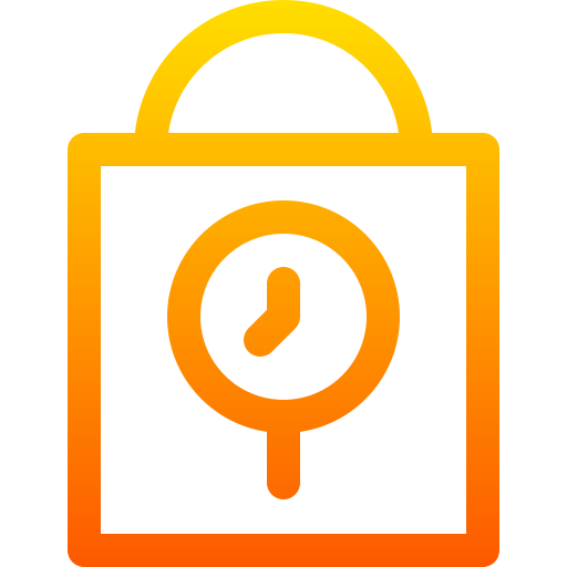 Lock Basic Gradient Lineal color icon