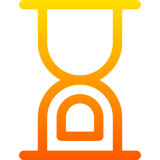 reloj de arena Basic Gradient Lineal color icono