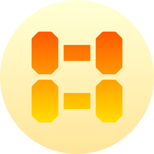 ダンベル Basic Gradient Circular icon