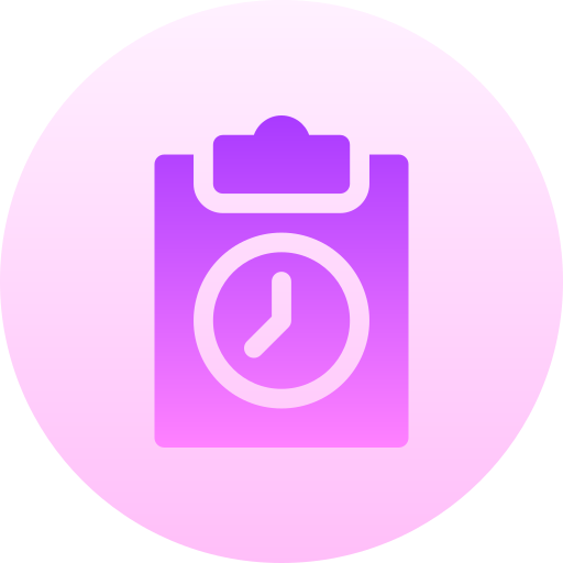fecha límite Basic Gradient Circular icono