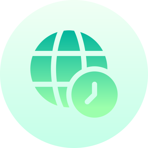 global Basic Gradient Circular icon