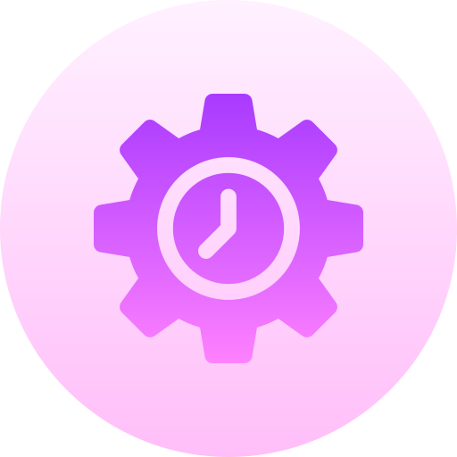 hora Basic Gradient Circular icono