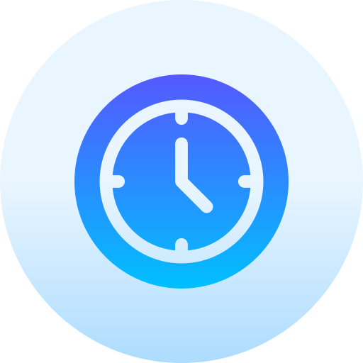 orologio Basic Gradient Circular icona