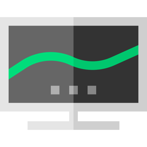 televisão Basic Straight Flat Ícone