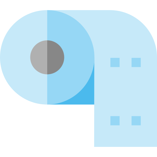 toilettenpapier Basic Straight Flat icon