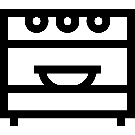 oven Basic Straight Lineal icoon