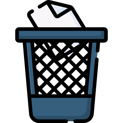 cubo de basura Special Lineal color icono