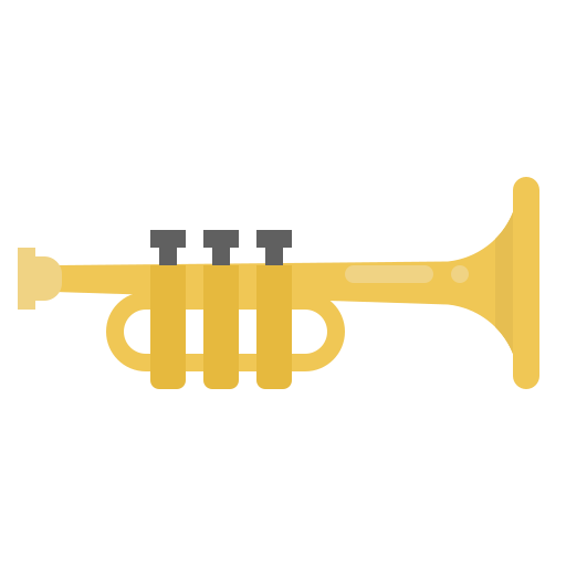 trompet dDara Flat icoon