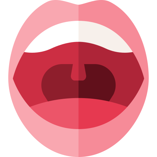 Mouth Basic Straight Flat icon