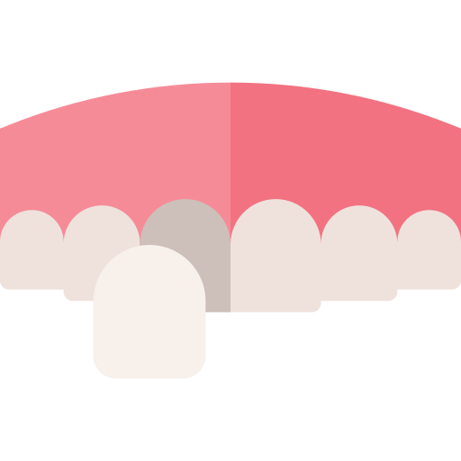 carillas dentales Basic Straight Flat icono