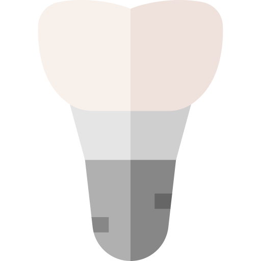 tandheelkundig implantaat Basic Straight Flat icoon