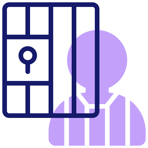 więzienie Inipagistudio Lineal Color ikona