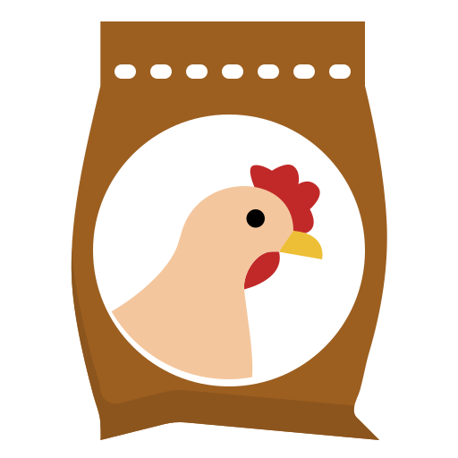 Chicken rice dDara Flat icon