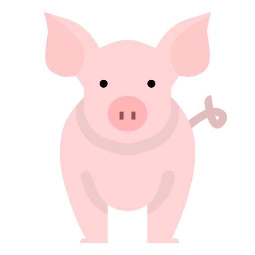 cerdo dDara Flat icono
