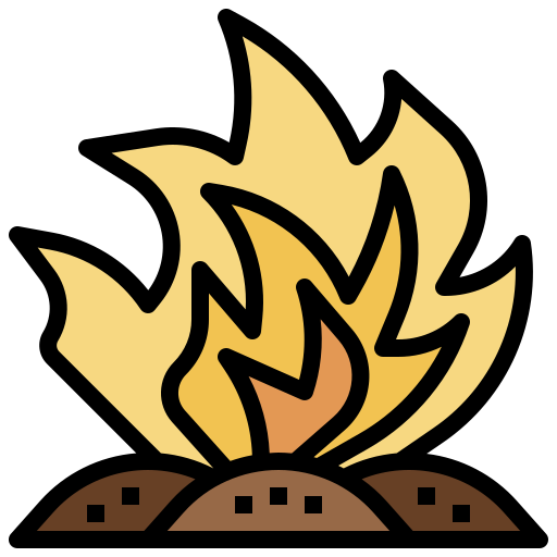 fuego Surang Lineal Color icono
