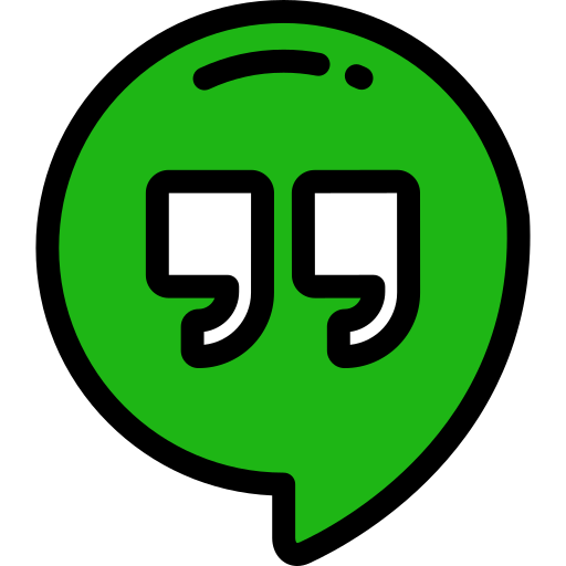 hangouts Detailed Rounded Lineal color Ícone