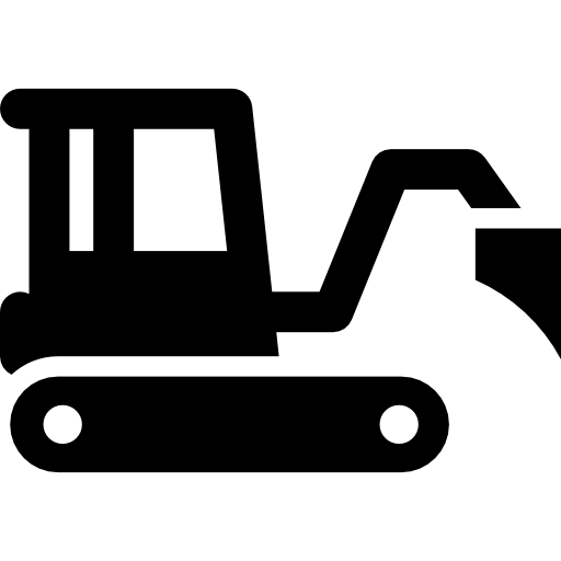 Excavators Basic Rounded Filled icon