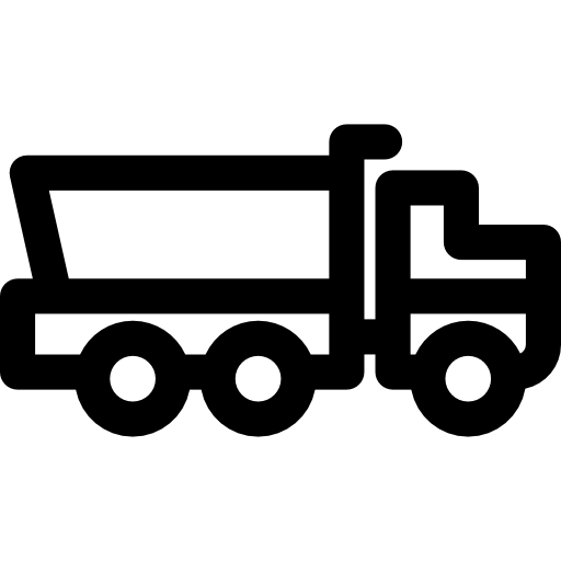 camion de livraison Basic Rounded Lineal Icône