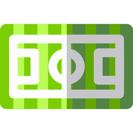 Soccer field Basic Rounded Flat icon