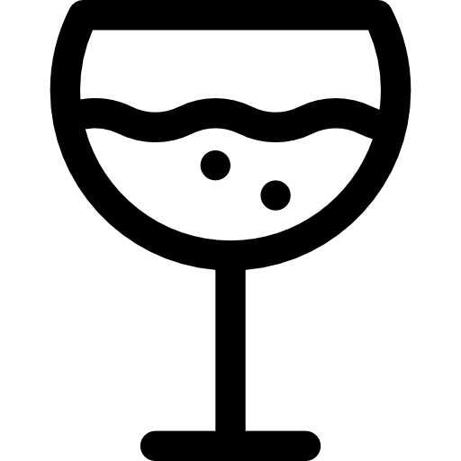 copa de vino Basic Rounded Lineal icono