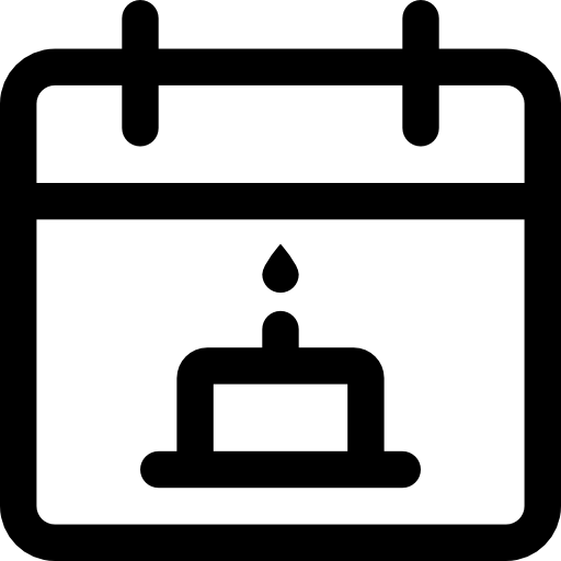 calendrier Basic Rounded Lineal Icône