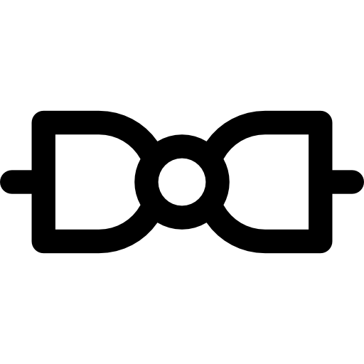 Bow tie Basic Rounded Lineal icon