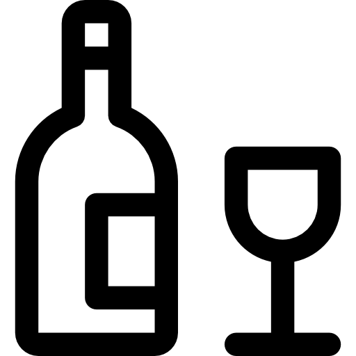 vinho Basic Rounded Lineal Ícone