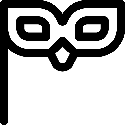 máscara Basic Rounded Lineal icono