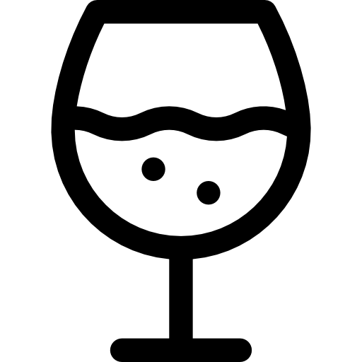 copa de vino Basic Rounded Lineal icono