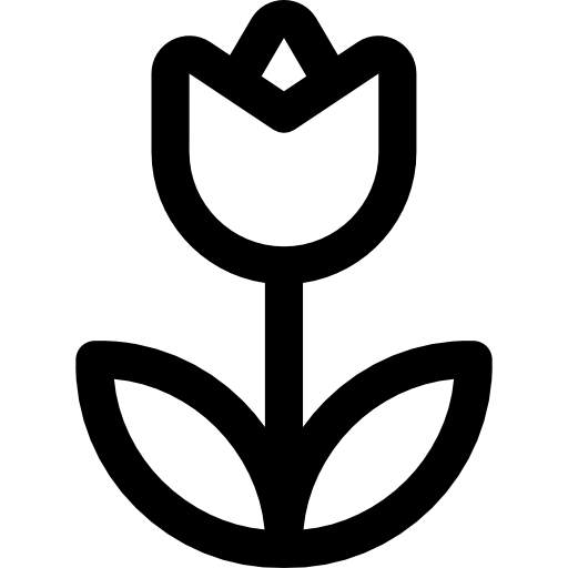 fleur Basic Rounded Lineal Icône