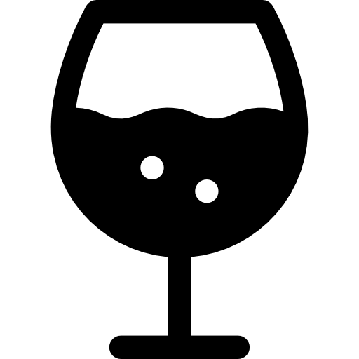 Wine glass Basic Rounded Filled icon