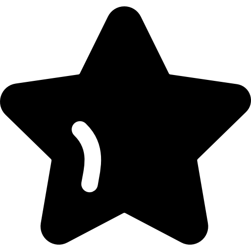 Star Basic Rounded Filled icon