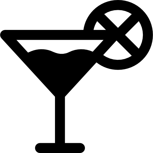 cocktail Basic Rounded Filled icona