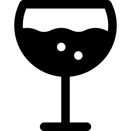 와인 잔 Basic Rounded Filled icon
