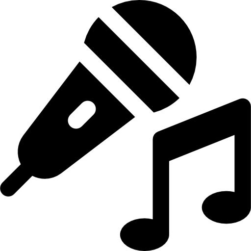 Karaoke Basic Rounded Filled icon