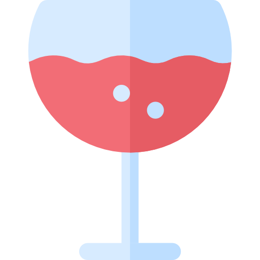 verre de vin Basic Rounded Flat Icône