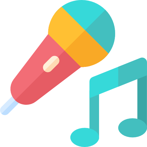 karaoke Basic Rounded Flat icon
