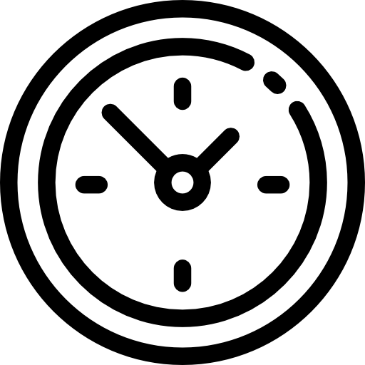 Clock Detailed Rounded Lineal icon