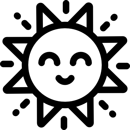 太陽 Detailed Rounded Lineal icon